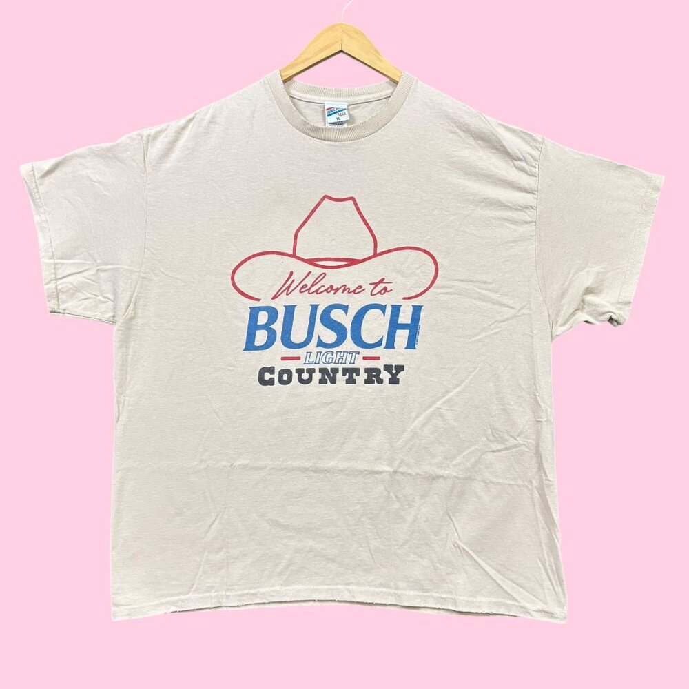 Welcome to Busch Light Country Beer Poster Tee XL